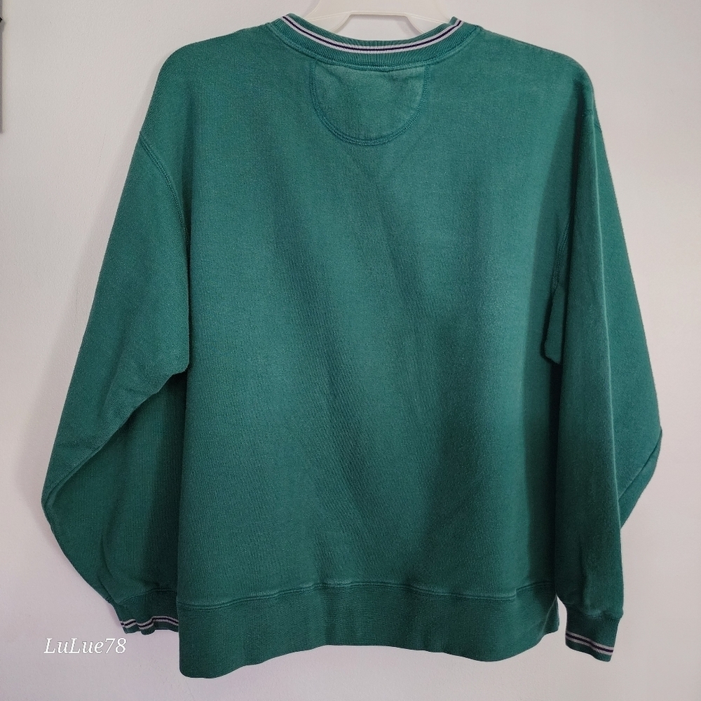 Vintage Disney Store Green Embroidered Tigger Sweatshirt Large - Picture 4 of 16
